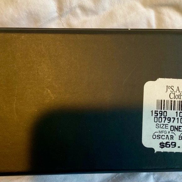 NWT JoS. A. Bank Cummerbund Signature Collection Light Grey With Black Dots - Picture 4 of 6